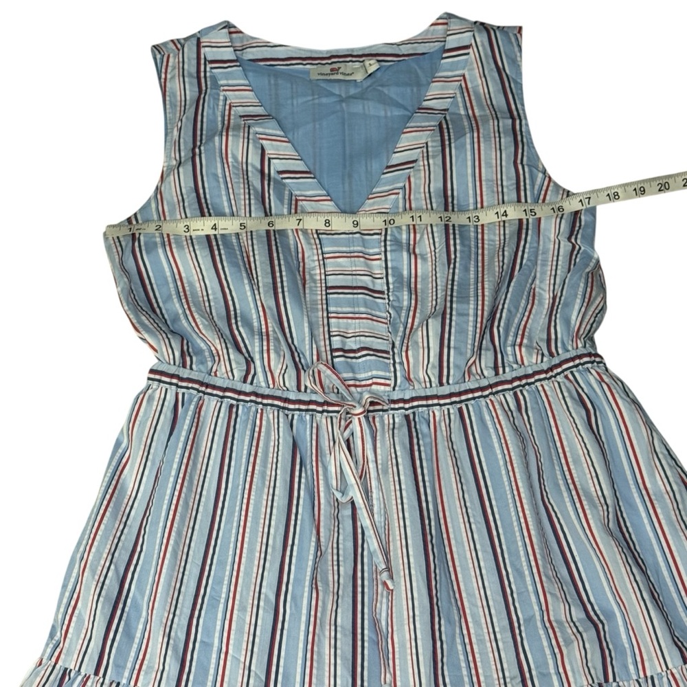 Vineyard Vines Striped Seersucker Dress, Size Small - Picture 5 of 5